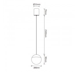 COLGANTE LED 10W 3000K SUPERFICIE ORO  Oro