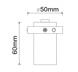 FOCO LED 7W 3000K NEGRO  Negro