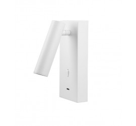 APLIQUE LECTOR LED 3W 3000K WHITE TYPE-C CARGADOR  Blanco