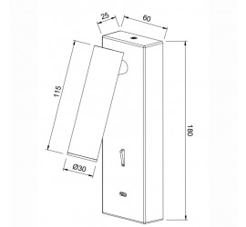 APLIQUE LECTOR LED 3W 3000K WHITE TYPE-C CARGADOR  Blanco