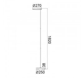 PIE SALON 30W 3000K REGULABLE BLANCO  Blanco