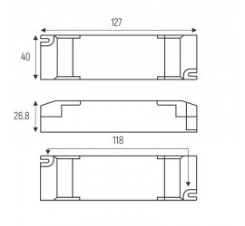 20W Triac Dimmable Driver  Blanco