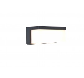 ZELNA SOLAR HÍBRIDO LED PARED 1 LUZ GRIS OSCURO