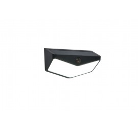 WINGS SOLAR LED PARED 1 LUZ PIR NEGRO