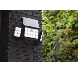 TUDA II SOLAR LED PARED PIR 1 LUZ NEGRO LUTEC CONNECT