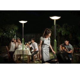 POPPY SOLAR LED SOBREMURO BLUETOOTH 1 LUZ GRIS OSCURO