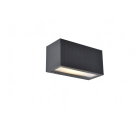 INKA SOLAR HÍBRIDO LED PARED 1 LUZ GRIS OSCURO