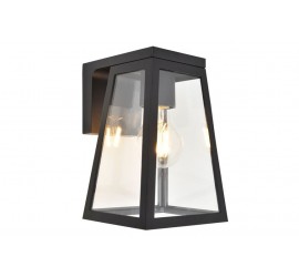 FIA SOLAR PARED 1 LUZ E27 CON BOMBILLA NEGRO