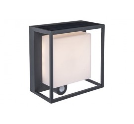 CURTIS SOLAR LED PARED 1 LUZ GRIS OSCURO