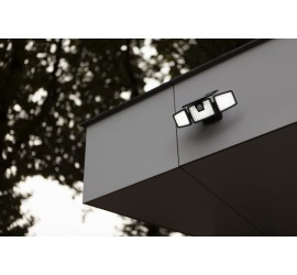 BRITI SOLAR LED PARED 3 LUCES PIR NEGRO