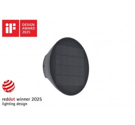 BELKA SOLAR HÍBRIDO LED PARED ARRIBA & ABAJO 2 LUCES PIR GRIS OSCURO