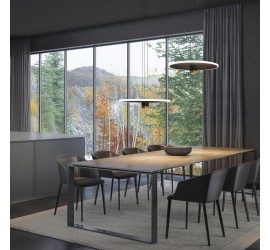 NOMADA - Colgante LED 33W 3000K Negro/Oro