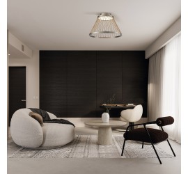 SPIDER - Plafón LED 43W 3000K Gris