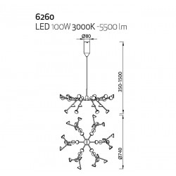 LAMPARA ADN 36-24-12 LED X 3W
