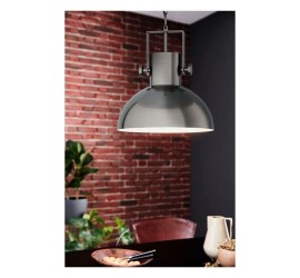 LAMPARA LUBENHAM 1L Niquel-Envejecido