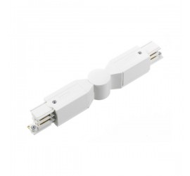 Conector esquina CARRILES MONOFASICOS Blanco