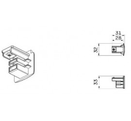 Tapa final CARRILES MONOFASICOS Blanco