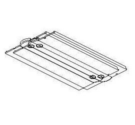 Placa CARRILES MONOFASICOS Negro XTS112/XTS122/XTS142